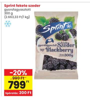 SPRINT Fekete szeder
