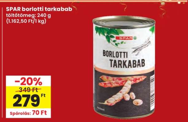 SPAR borlotti tarkabab