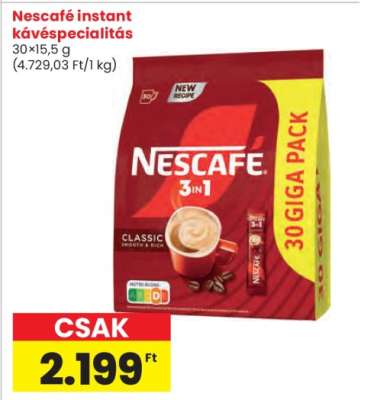 Nescafé instant kávéspecialitás