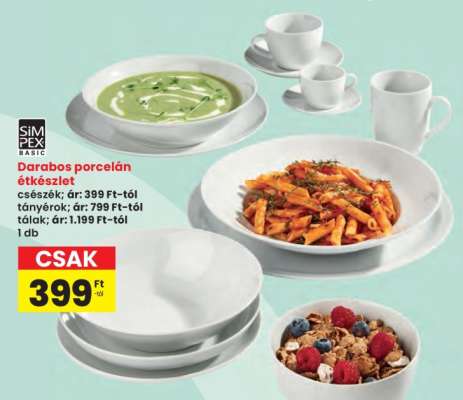 Darabos porcelán étkészlet