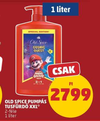 Old Spice Pumpás Tusfürdő XXL