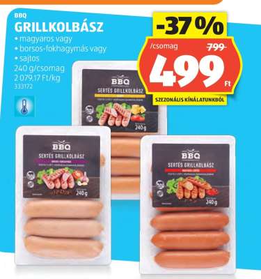 BBQ Grillkolbász