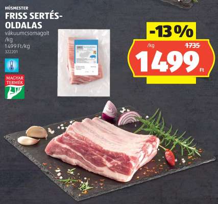 Friss sertés-oldalas