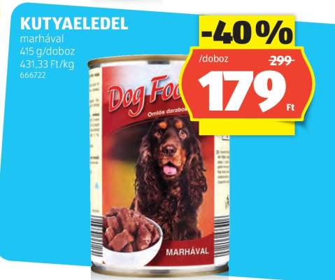 KUTYAELEDEL marhával