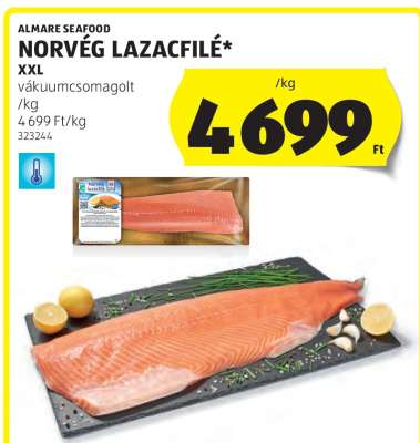 Almare Seafood Norvég Lazacfilé XXL