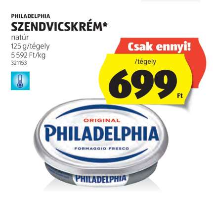 Philadelphia szendvicskrém