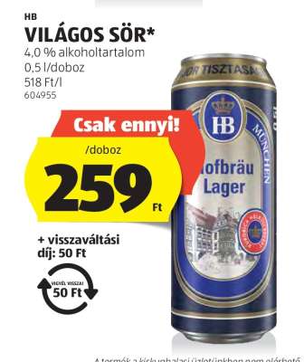 HB Világos Sör