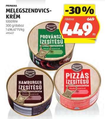 PRIMANA MELEGSZENDVICS-KRÉM