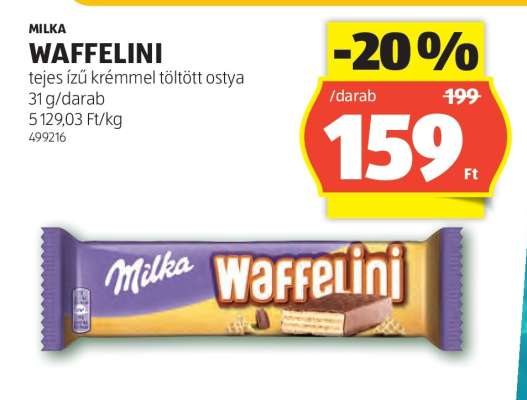 MILKA Waffelini