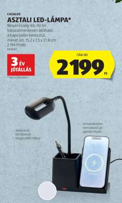 CASALUX ASZTALI LED-LÁMPA