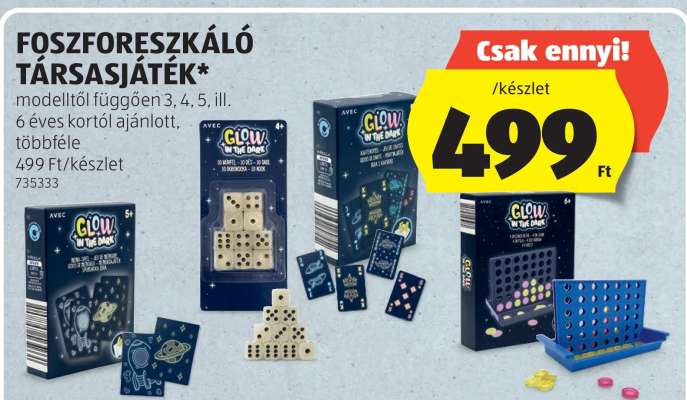 Foszforeszkáló Társasjáték