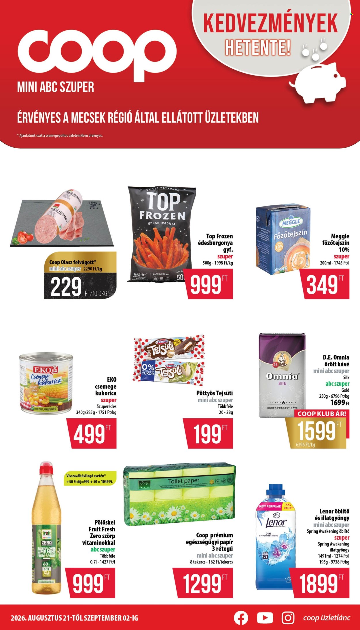 Coop akciós újság érvényes:  - 2026.08.21 - 2026.09.02. 1. oldal Oldal 1