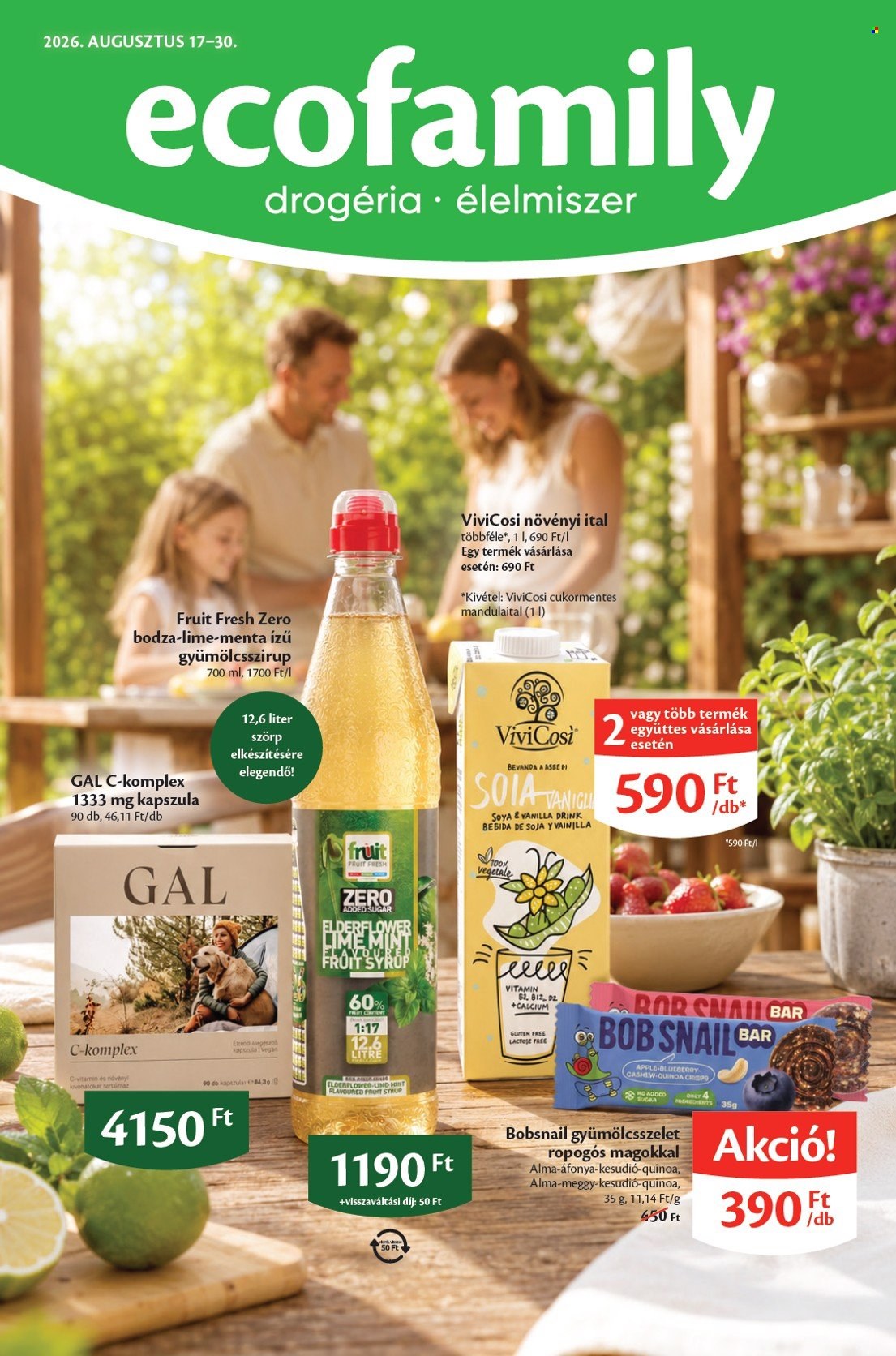 EcoFamily akciós újság érvényes:  - 2026.08.17 - 2026.08.30. 1. oldal Oldal 1