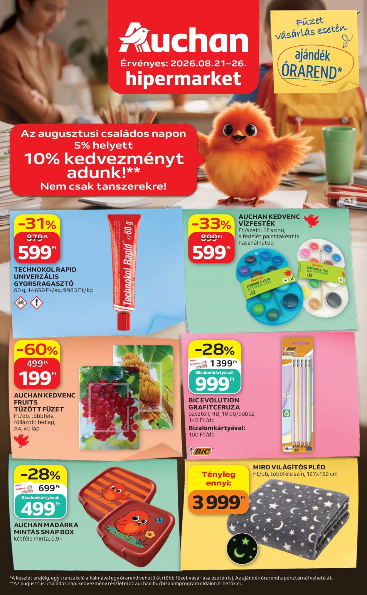 Auchan akciós újság érvényes:  - 2026.08.21 - 2026.08.26. 1. oldal Oldal 1