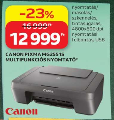 CANON PIXMA MG2551S MULTIFUNKCIÓS NYOMTATÓ