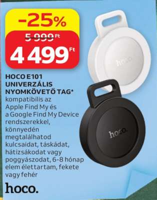 HOCO E101 UNIVERZÁLIS NYOMKÖVETŐ TAG