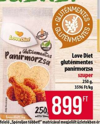Love Diet gluténmentes panírmorzsa