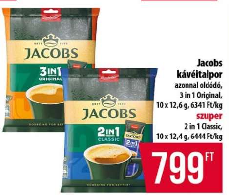 Jacobs kávéitalpor