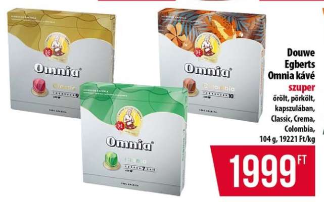 Douwe Egberts Omnia kávé