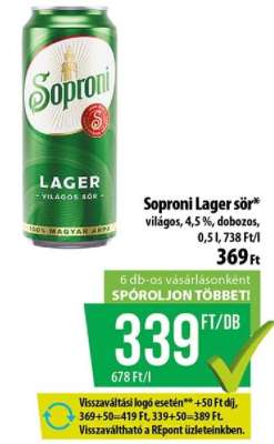 Soproni lager sör
