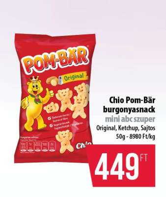 Chio Pom-Bär burgonyasnack