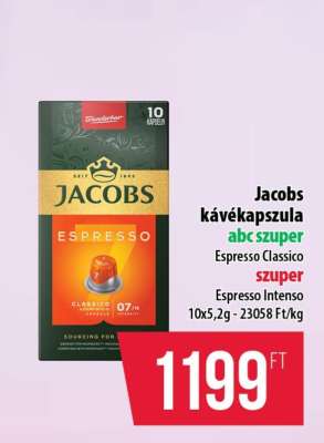 Jacobs kávékapszula
