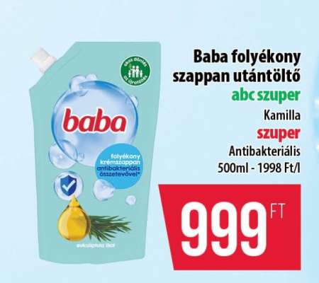 Baba folyékony szappan utántöltő