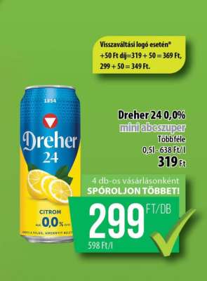 Dreher 24 0,0% Citrom