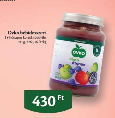 Ovko bébidesszert