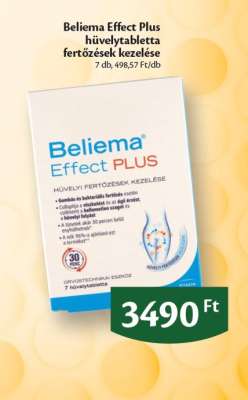 Beliema Effect Plus hüvelytabletta fertőzések kezelése