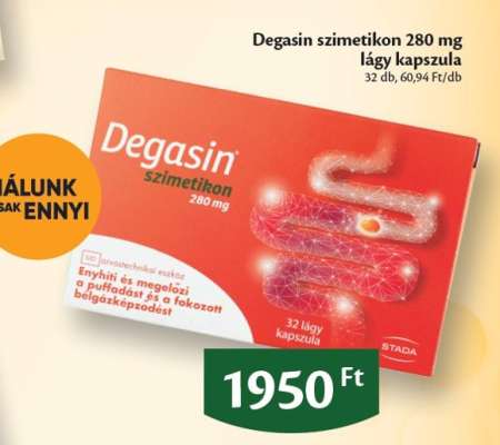 Degasin Szimetikon 280 mg lágy kapszula