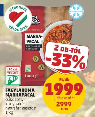 Fagylakoma Marhapacal