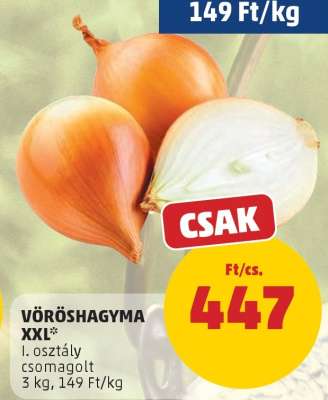 Vöröshagyma XXL