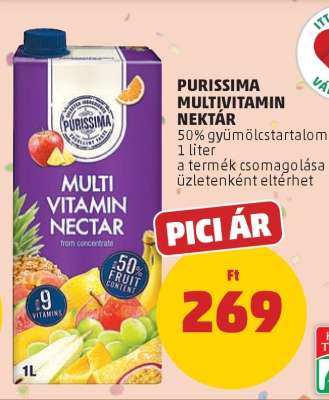 PURISSIMA MULTIVITAMIN NEKTÁR