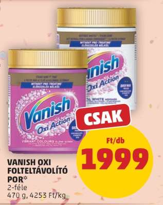 VANISH OXI FOLTELTÁVOLÍTÓ POR