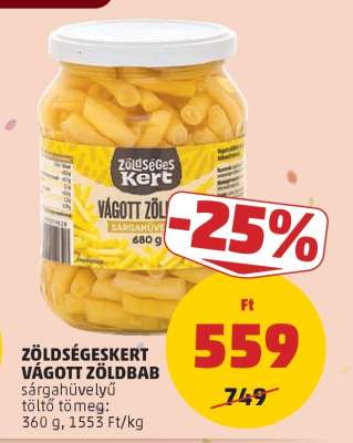 Zöldségeskert Vágott Zöldbab