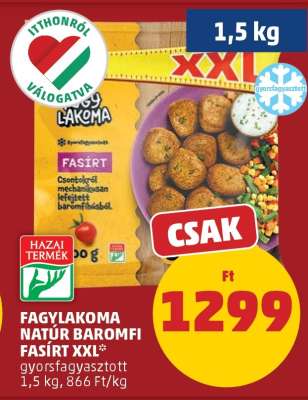 Fagylakoma Natúr Baromfi Fasírt XXL