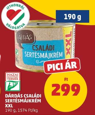 DÁRDÁS CSALÁDI SERTÉSMÁJKRÉM XXL