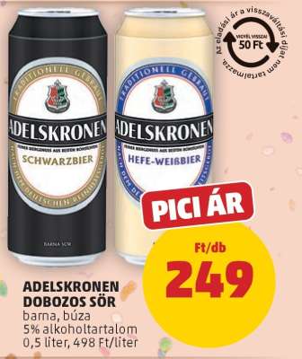 Adelskronen Dobozos Sör