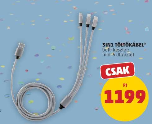 3IN1 TÖLTŐKÁBEL