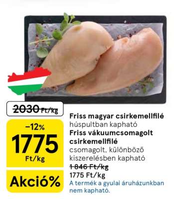 Friss magyar csirkemellfilé
