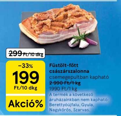 Füstölt-főtt császárszalonna