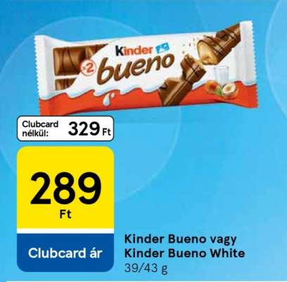 Kinder Bueno vagy Kinder Bueno White