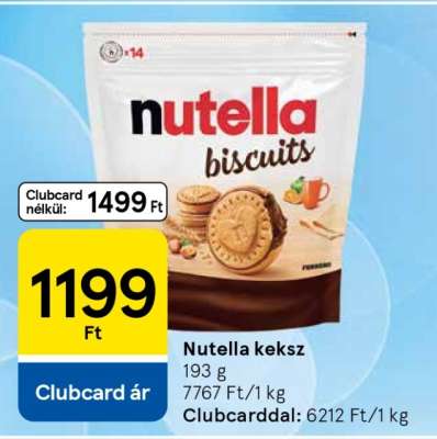 Nutella keksz
