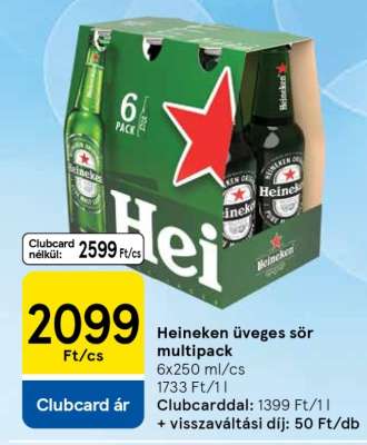 Heineken üveges sör multipack