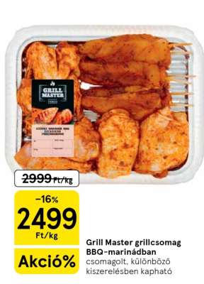 Grill Master grillcsomag BBQ-marinádban