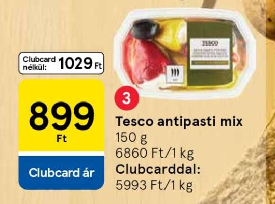 Tesco antipasti mix