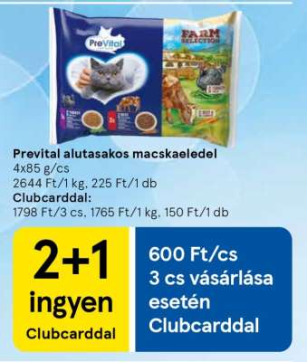 PREVITAL Alutasakos macskaeledel