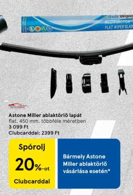 Astone Miller ablaktörlő lapát