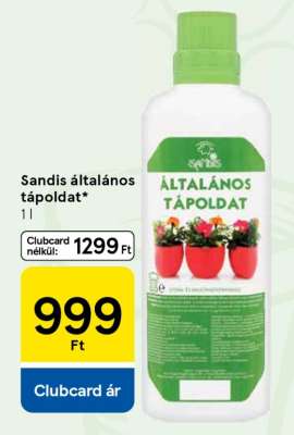 Sandis általános tápoldat